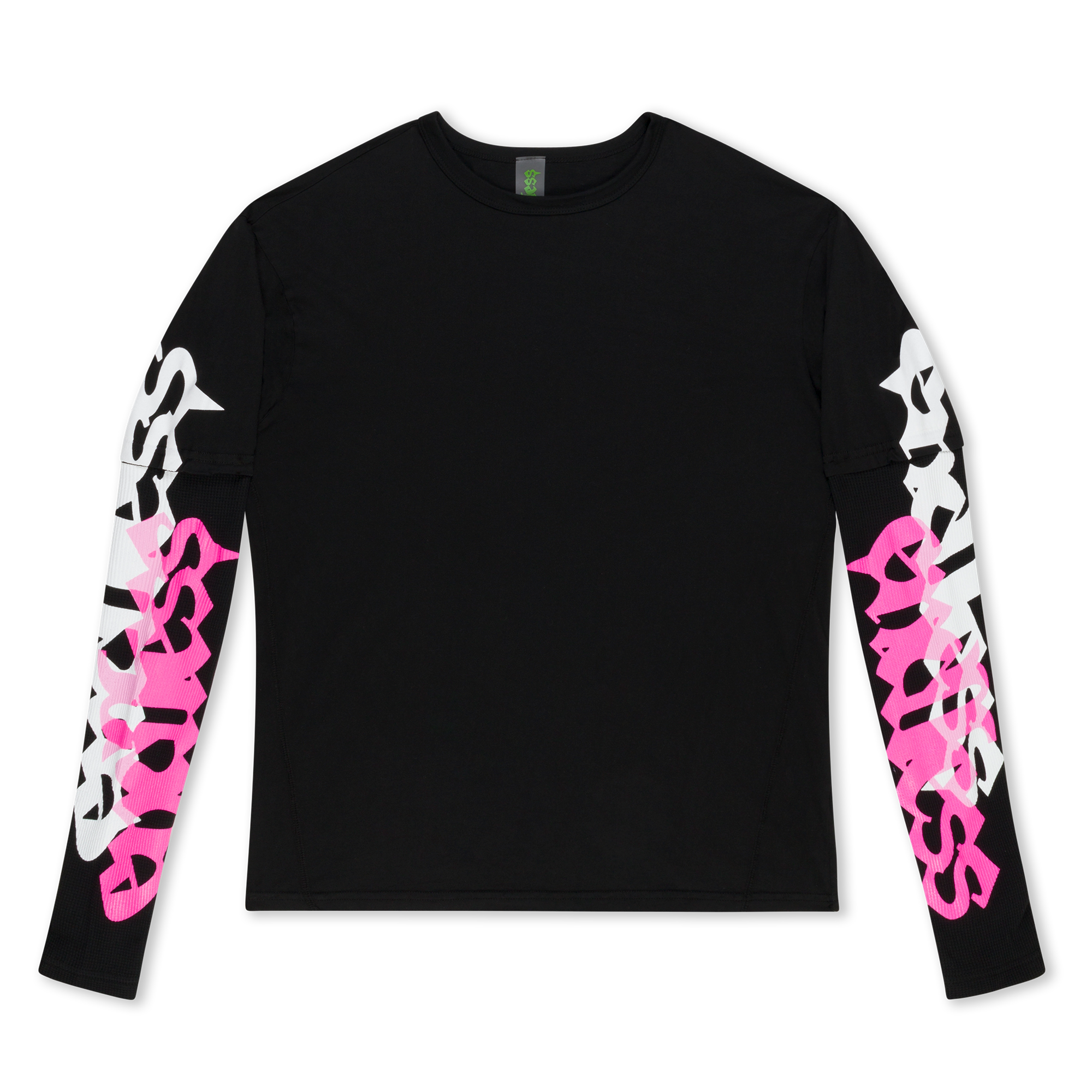トップス layered thermal L/S tee Y2K 00s gimmick layered thermal L/S tee Y2K 00s gimmick Crop Tops For Women
