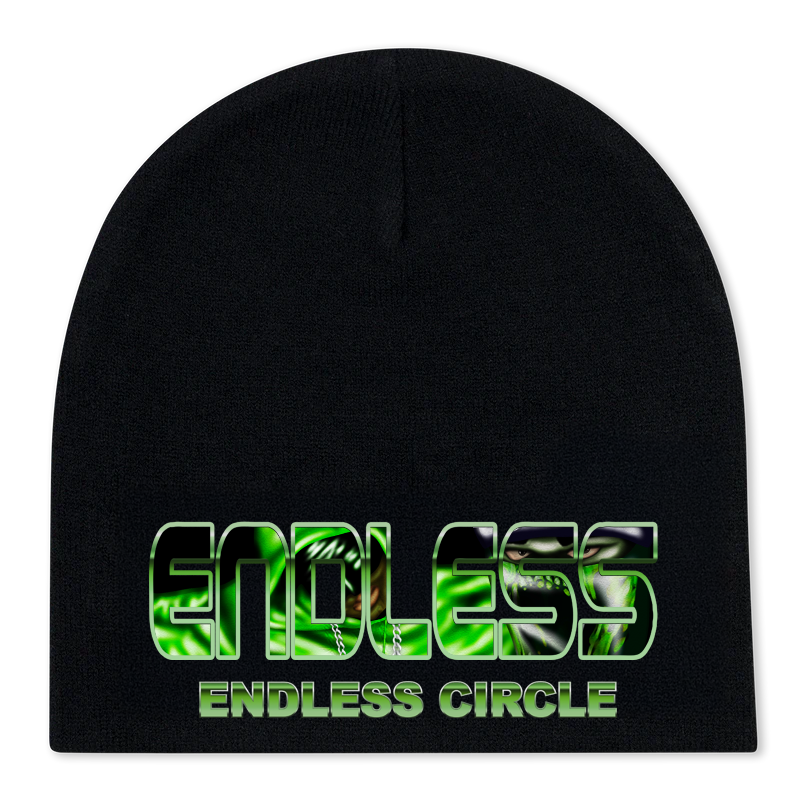 ENDLESS DENIM – ENDLESS CIRCLE BLACK BEANIE